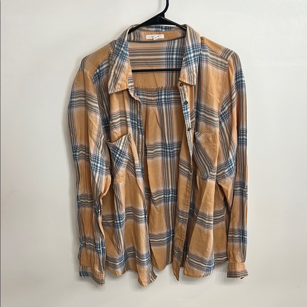 MAURICES Plaid Button Down Shirt